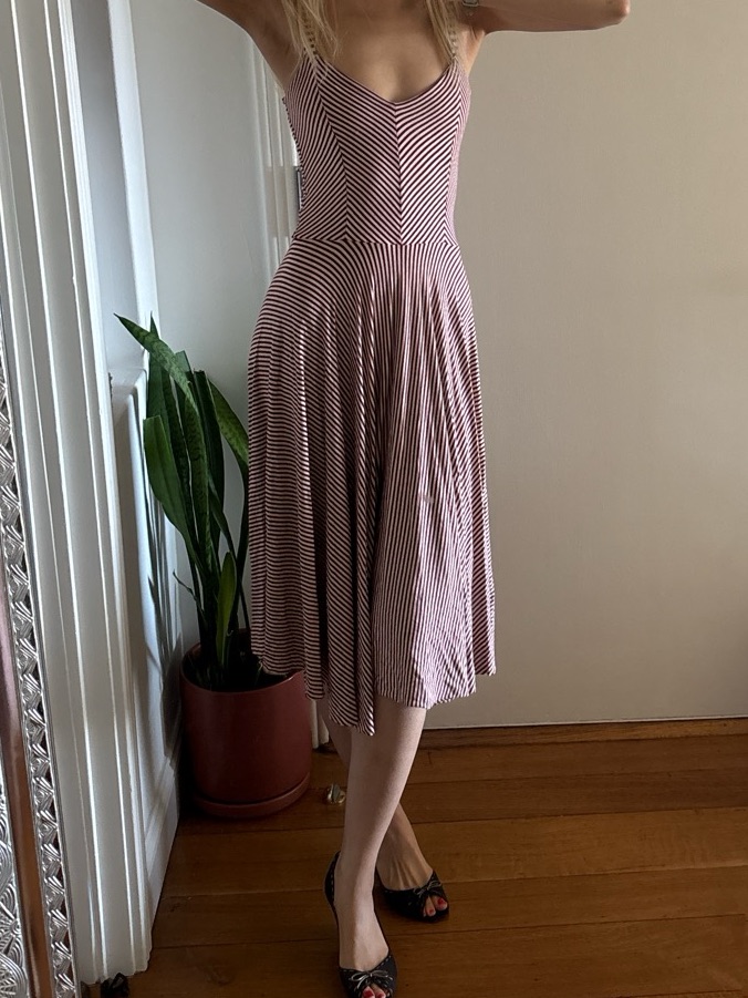 Butter By Nadia Striped Midi Dress